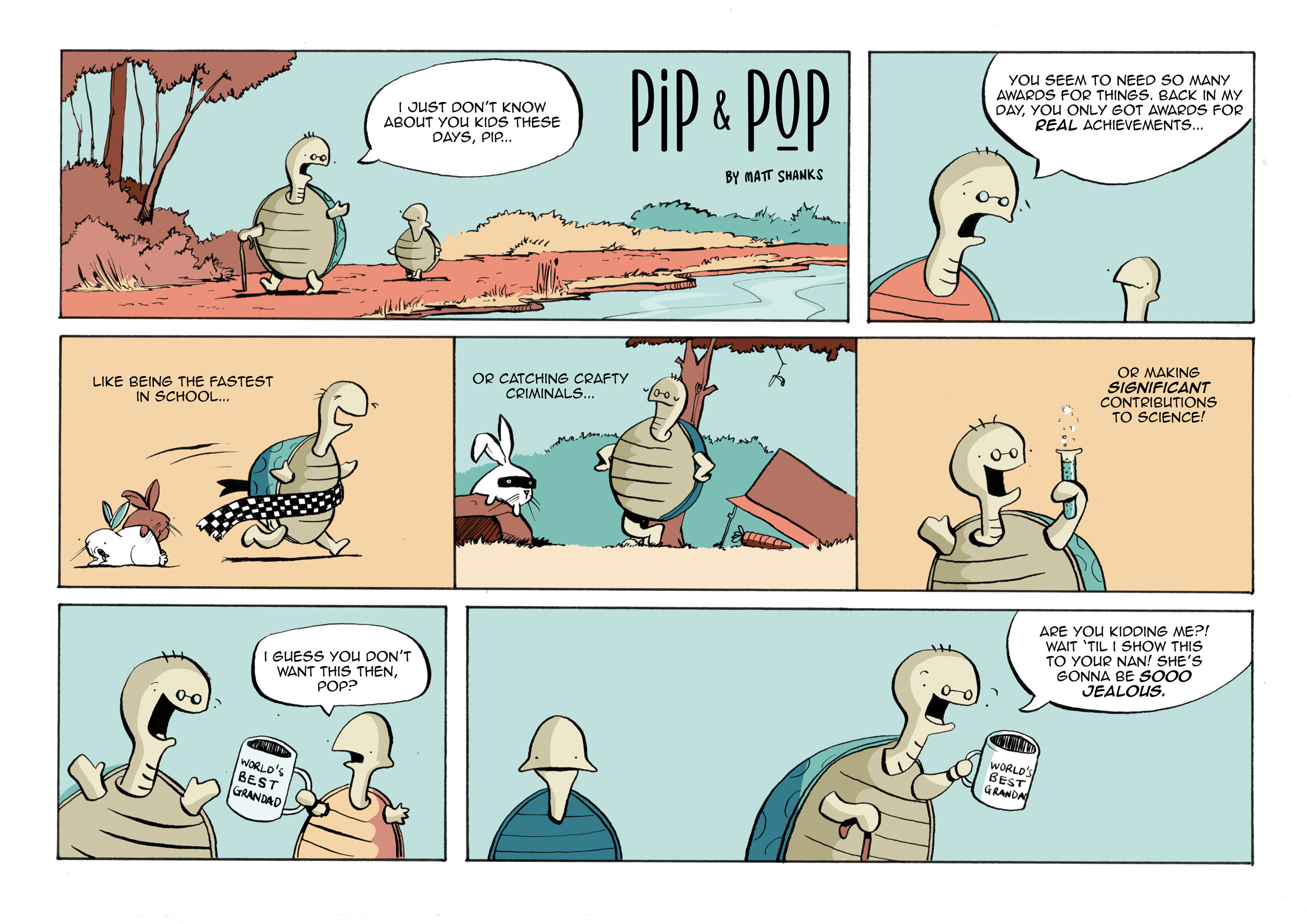 Pip and Pop Comic spread